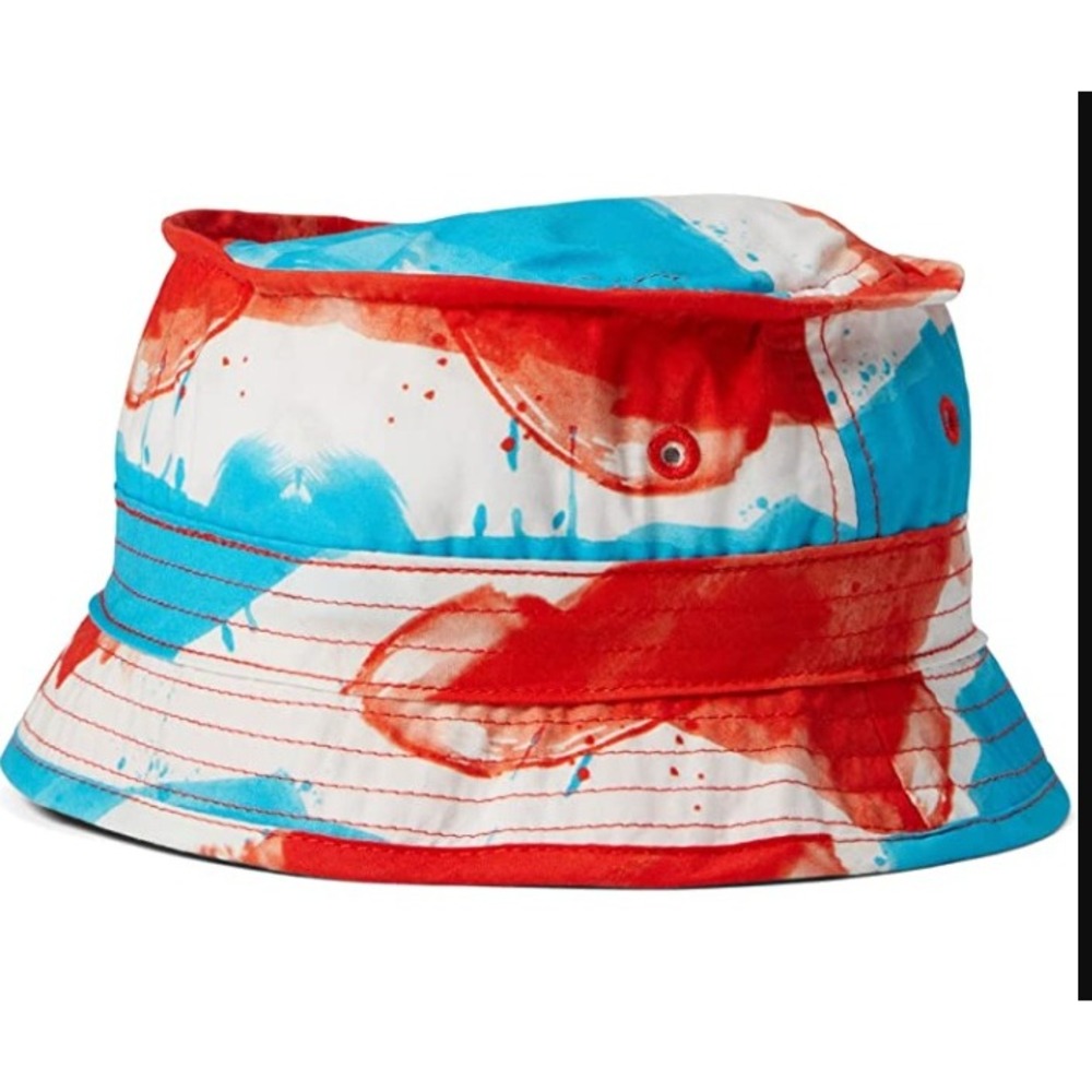 Appaman Fisherman Hat Red White‎ Blue Firecracker Stripe Kids Large NWT